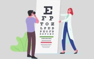 Realice la prueba de visión