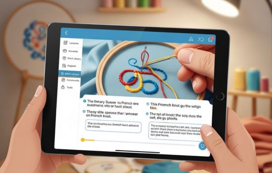 Aplicación para Aprender Bordado Desde Casa